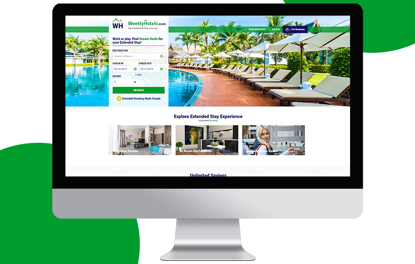 An OTA-based portal for extended-stay hotel booking screenshot 1