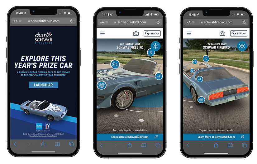 “Schwab Firebird” AR Experience for the Charles Schwab Challenge screenshot 1