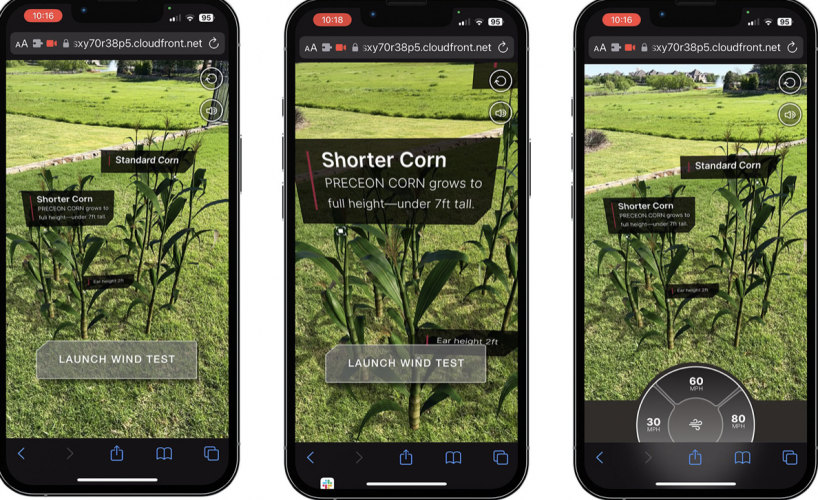 Bayer Crop Science Group Leverages AR for Weather Damage Demonstration to Corn Crops screenshot 1