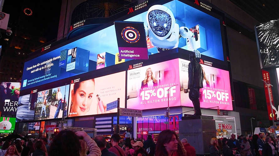 OOH Digital Campaign for Schwab Investing Themes™ screenshot 3