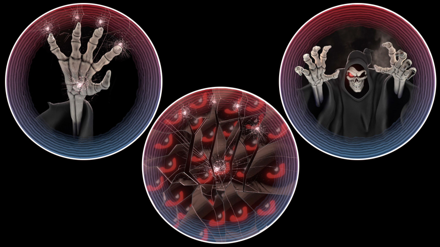 Spirit Halloween In-Store “Carnevil” Fun House Hologram Mirrors screenshot 2