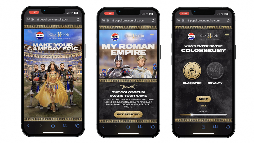 Pepsi My Roman Empire Selfie Experience for Gladiator II Movie screenshot 2