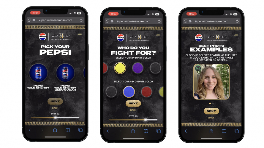 Pepsi My Roman Empire Selfie Experience for Gladiator II Movie screenshot 1