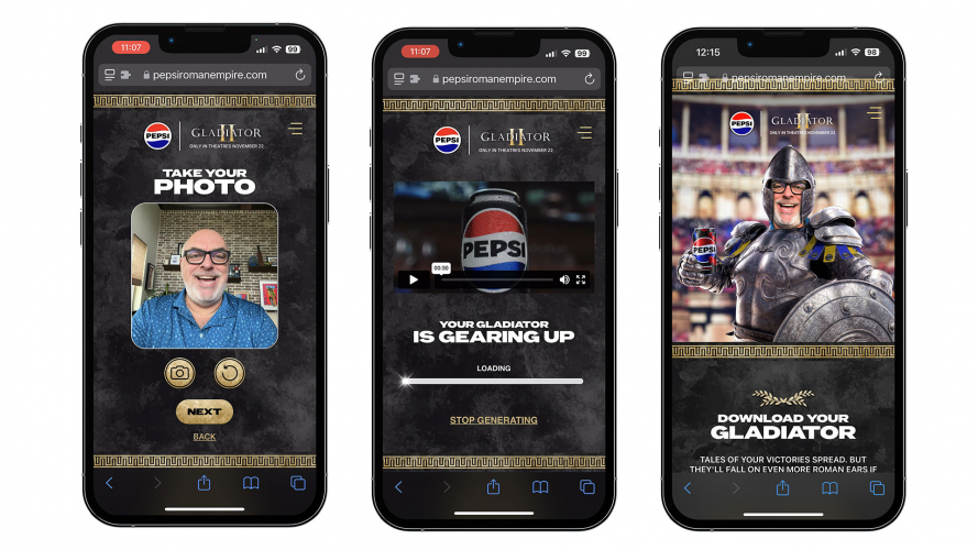 Pepsi My Roman Empire Selfie Experience for Gladiator II Movie screenshot 3