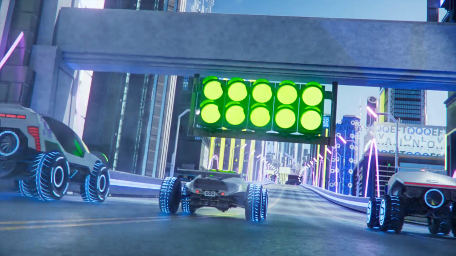 Invesco QQQ Race For Innovation “Phygital” Multiplayer Racing Game Experience screenshot 3