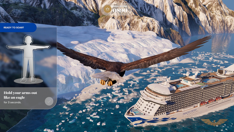 Princess Cruises’ Alaska-Themed Interactive Flight Simulation Game Experience screenshot 1