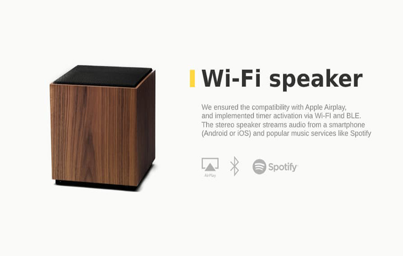 Wireless stereo speaker software development screenshot 1
