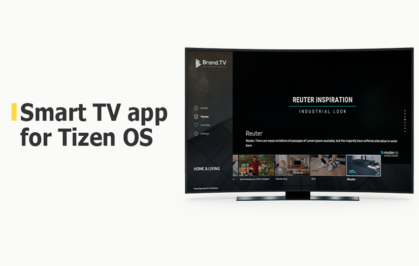 SmartTV app development with brand catalogue screenshot 1