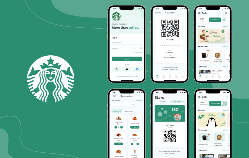 Starbucks app | UX/UI screenshot 1