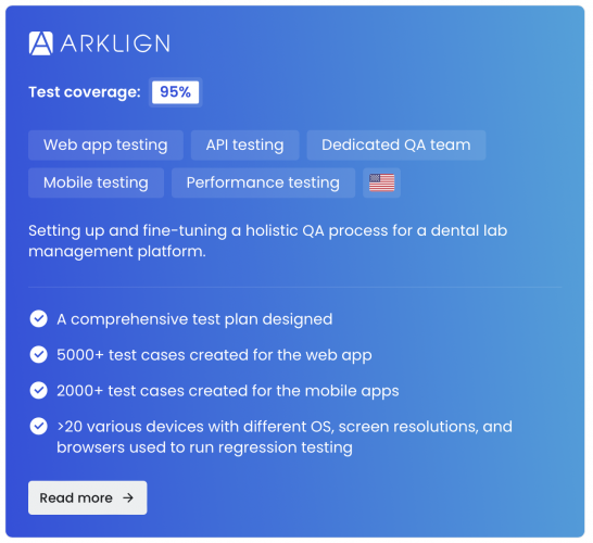 Dental practice platform screenshot 1