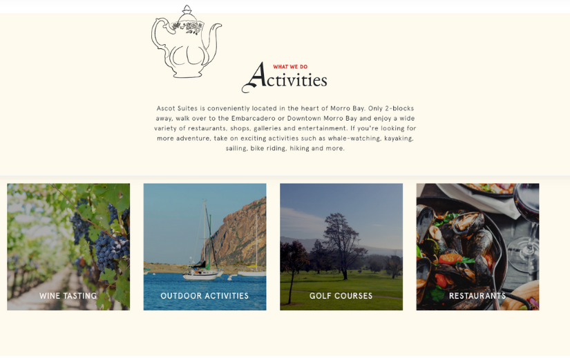 Homepage Design for a US based Hospitality Brand screenshot 4