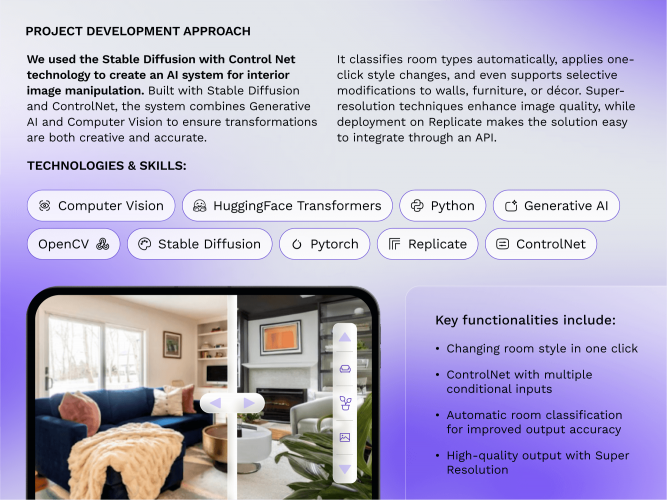 Image Restyling of a Room with Generative AI Technology screenshot 2