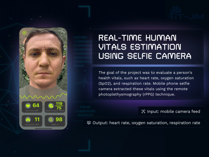Real-Time Human Vitals Estimation using Selfie Camera screenshot 1