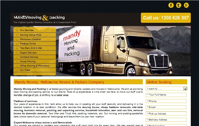 Moving and Packing Company screenshot 1