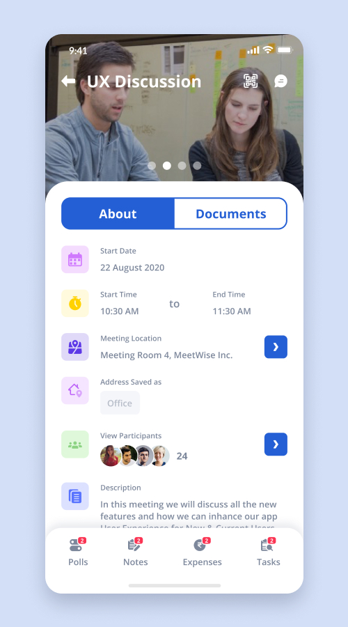 Meetwise screenshot 2