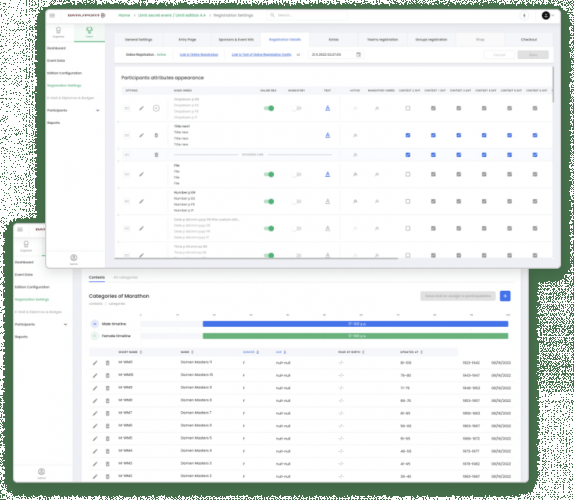 Web application for management of sports events screenshot 3
