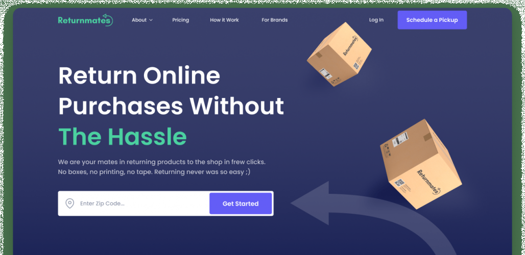 Platform for returning online purchases screenshot 5