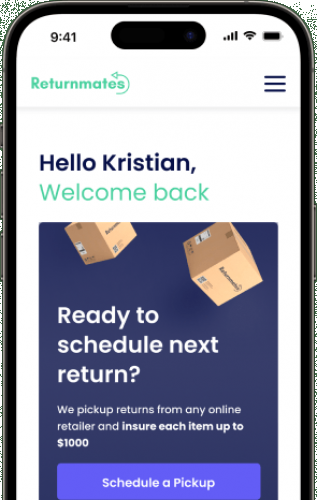 Platform for returning online purchases screenshot 3