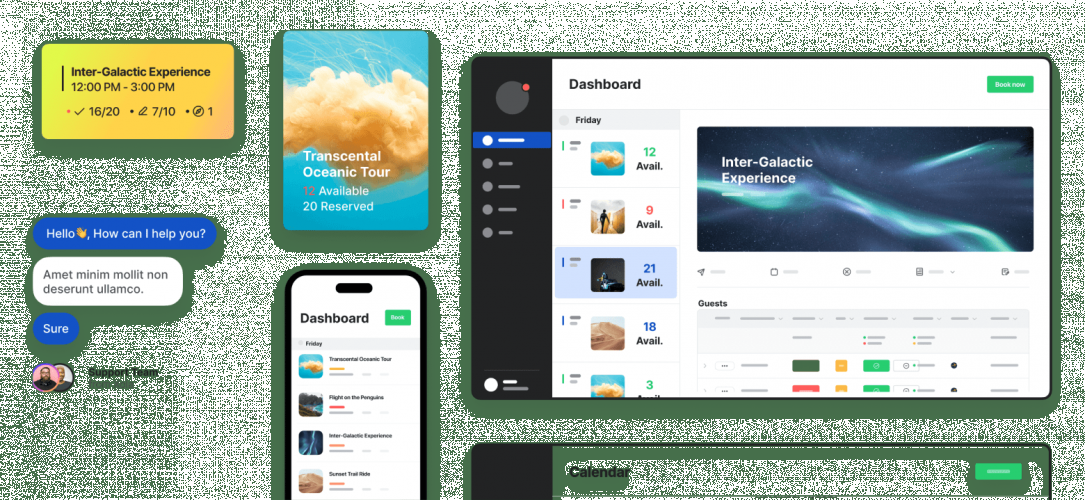 Online booking and marketing software screenshot 2