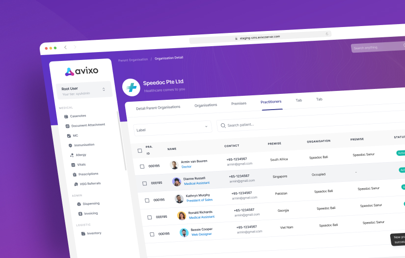 AVIXO - E-clinic Management System screenshot 1