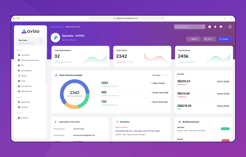 AVIXO - E-clinic Management System screenshot 2