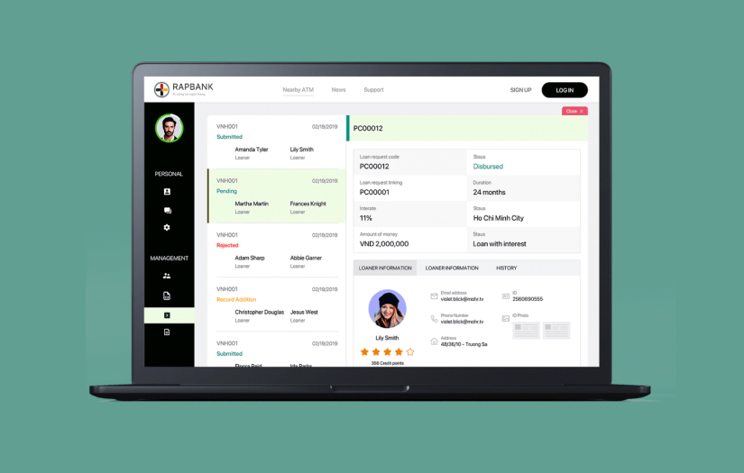 RapBank - FinTech Platform screenshot 2