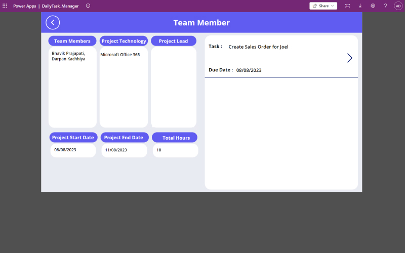 Task Tracking Application screenshot 1