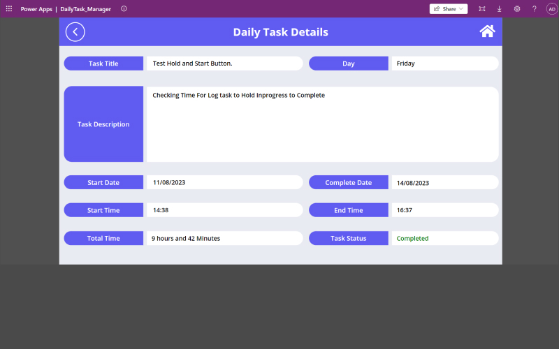 Task Tracking Application screenshot 2