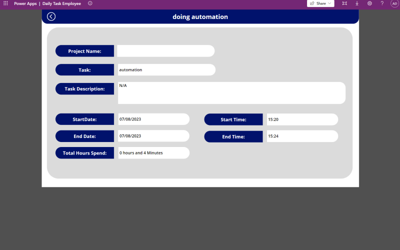 Task Tracking Application screenshot 3