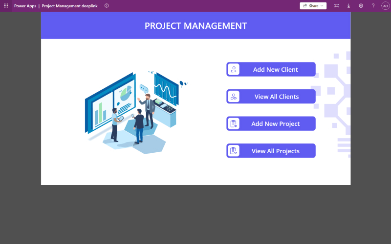 Project Management System screenshot 1