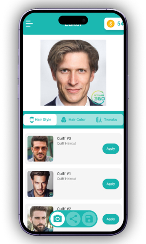 AR Based Hair Styling Application screenshot 2