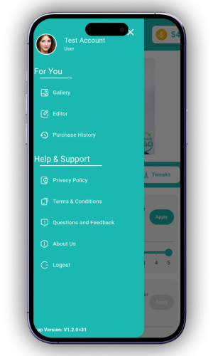 AR Based Hair Styling Application screenshot 1