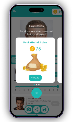 AR Based Hair Styling Application screenshot 3