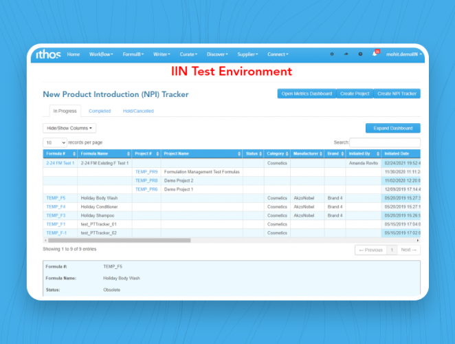 Ithos - Web-Based Software screenshot 1