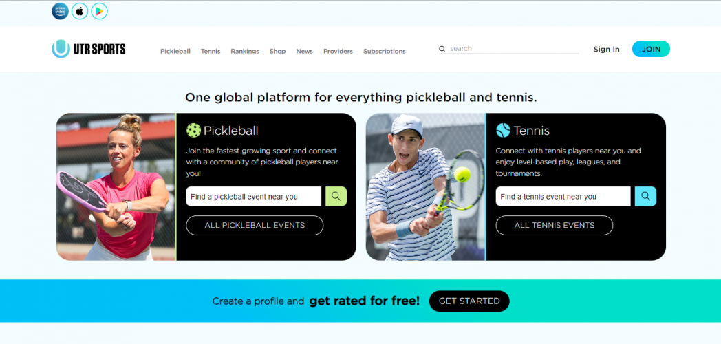  UTR Sports - Web Platform & Mobile App Development screenshot 1
