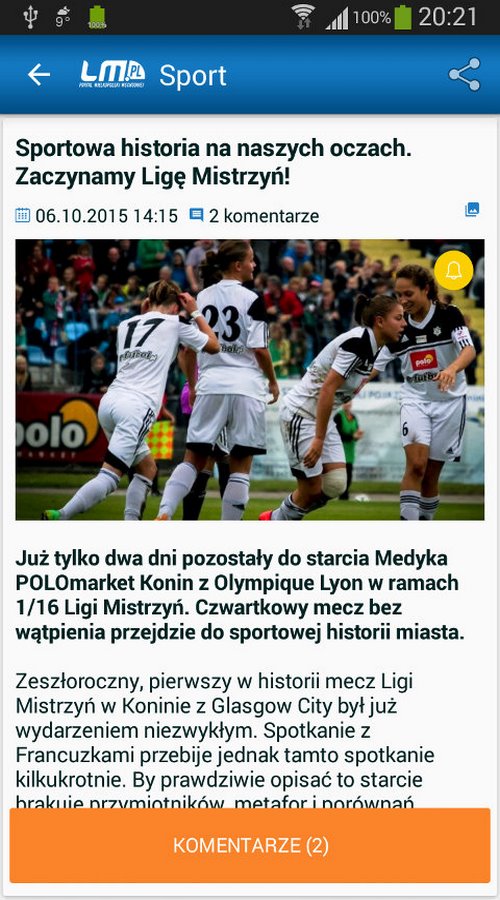 LM.pl - local news app screenshot 2