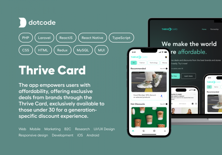 Discount Web & Mobile App screenshot 1