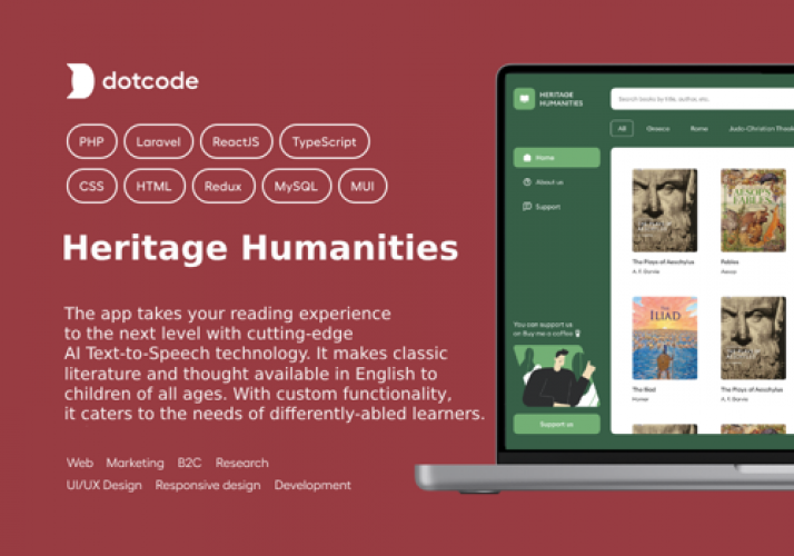 EdTech Platform with AI Text-to-Speech Integration screenshot 1