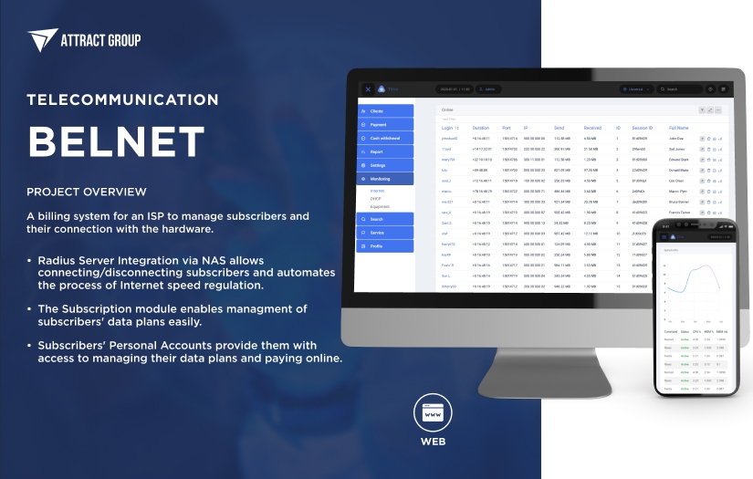 Belnet - ISP CRM System screenshot 1
