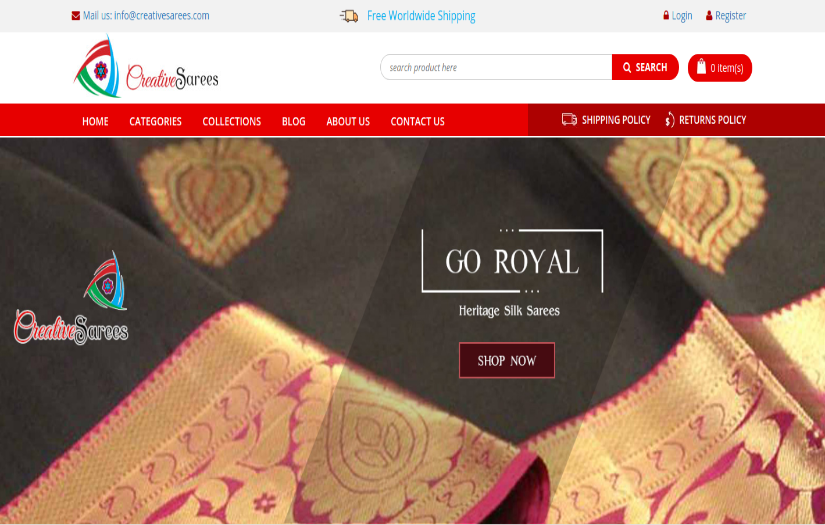 Creative Sarees screenshot 1