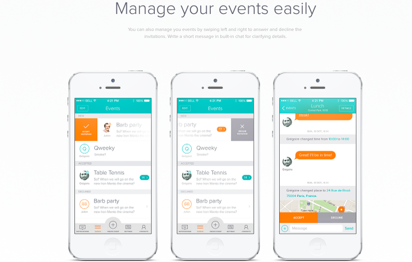 Mobile App Design for Qweeky screenshot 2