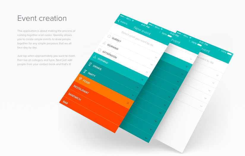 Mobile App Design for Qweeky screenshot 4