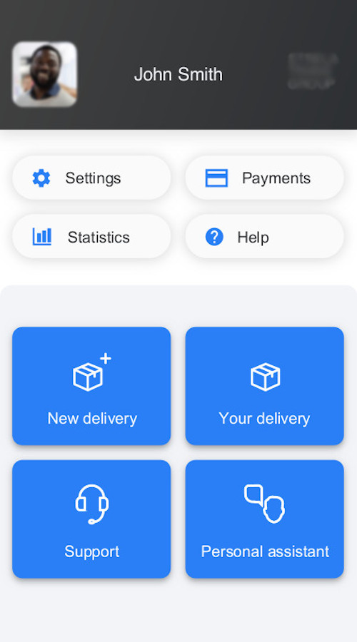 PWA for the postal company SPG screenshot 1