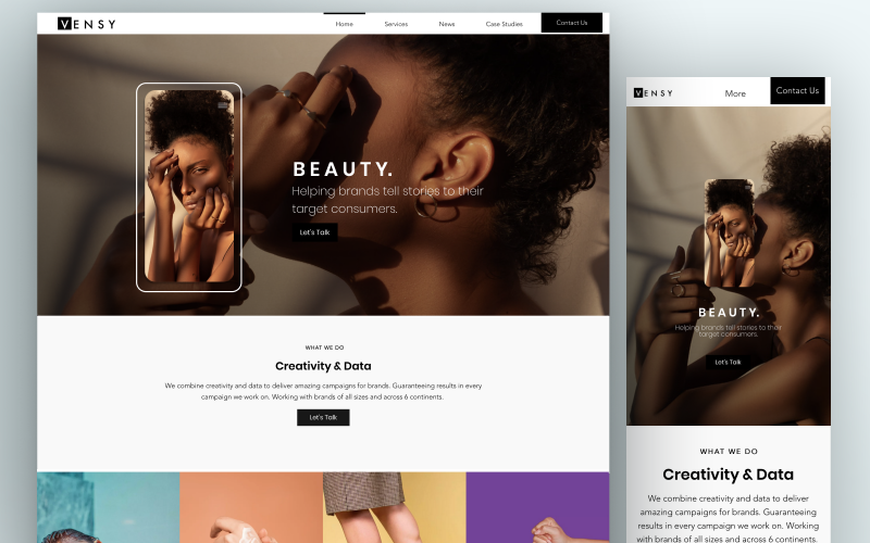 Vensy – Website Development for Marketing Company screenshot 2