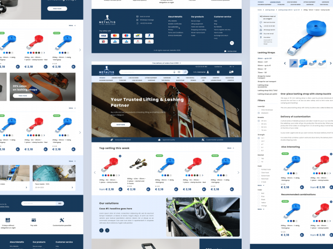Metaltis - eCommerce Website screenshot 1