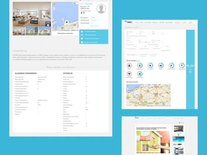 Immozo - Real Estate website screenshot 2