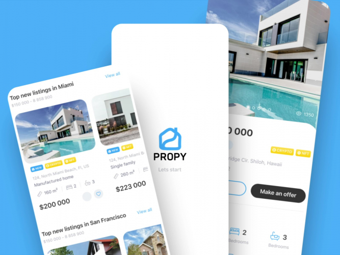 PROPY - Mobile app for Real Estate interactions screenshot 1