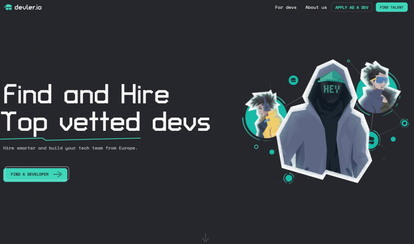 Web development for a freelance service screenshot 2