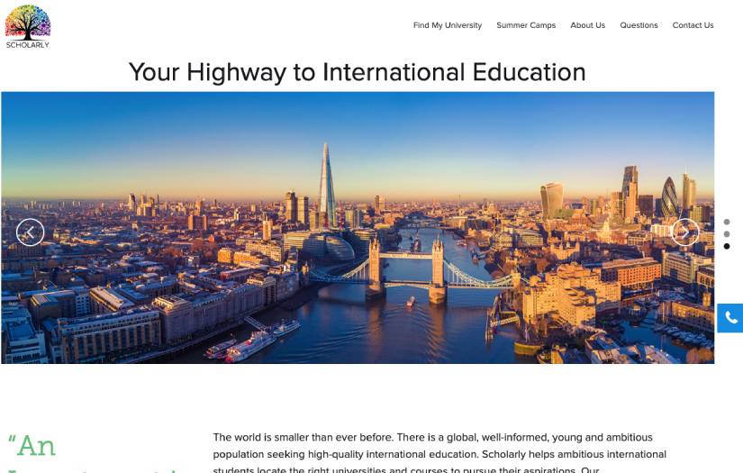 University website development screenshot 1