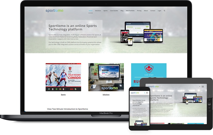 Sports Website screenshot 1